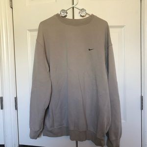 Nike XL beige mens crew neck